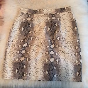 Gianni Bini Snake Print Skirt